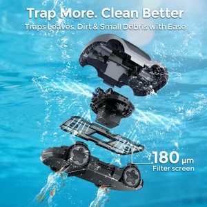 Fabricant professionnel de nettoyeurs de <span class=keywords><strong>piscine</strong></span> robotisés, autonomie de 150 minutes, filtration rapide de l'eau, stationnement automatique, nettoyage - Product Image 1