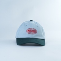 Topi Katun 100% 2 Warna Custom, Topi Dad Hat dengan Logo Bordir Custom, 6 Panel, Gaya Tidak Terstruktur