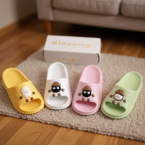 Pantuflas de Dibujos Animados Fex18, EVA Antideslizantes, Punta Abierta, Forro de Felpa, Pantuflas para el Hogar para Todas las Estaciones, Talla 36/37 38/39 40/41 - Product Image 2