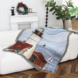 Maßgefertigte Outdoor-Camping-Reisedecke mit Quasten Gewebtes Muster Festival-Sofa-Bettüberwurf Wurfdecke - Product Image 2