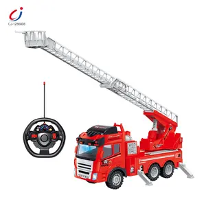Chengji mainan truk rc mesin api anak-anak, mainan truk Penyelamatan Api 4 saluran kualitas tinggi