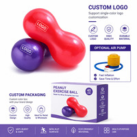 Pelota de Masaje de PVC con Forma de Cacahuete, Pelota de Ejercicio para Yoga y Pilates, Pelota de Rehabilitación Física y Entrenamiento para Personas Mayores