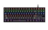Teclado Mecánico con Cable T-WOLF T18 de 87 Teclas, Teclado Mecánico para Juegos TKL, Interruptor Azul, Teclado RGB para Accesorios de Computadora