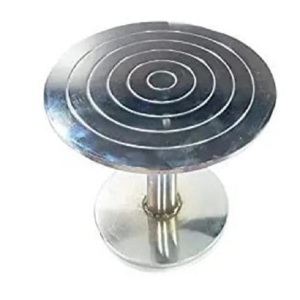 โต๊ะหมุนเค้กสแตนเลสขนาดเส้นผ่าศูนย์กลาง12นิ้วสำหรับตกแต่งเค้กหลายขนาดไม่ลื่นทนทานเป็นมิตรต่อสิ่งแวดล้อม - Product Image 1