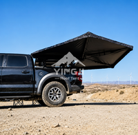 Auvent latéral rétractable à double couche à 270 degrés, pare-soleil en tissu Oxford 420D, pour 4x4, camping-car, camion, voiture