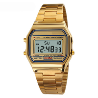 Harga Grosir Pabrik Jam Tangan Digital Chronograph LED Tahan Air Merk Kustom Sport Pria Klasik Elektronik