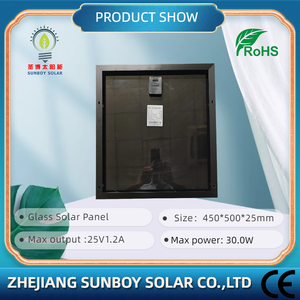 High Quality 30W Double-glass All Black Polycrystalline Silicon Bifacial <b>Solar</b> <b>System</b> PERC Half Cell Technology 25V 75% 30w Poly - Product Image 6