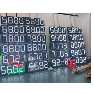 Tablero <span class=keywords><strong>de</strong></span> luz LED 88,88 rojo verde blanco <span class=keywords><strong>de</strong></span> 12 pulgadas para gasolinera tablero <span class=keywords><strong>de</strong></span> pantalla Digital impermeable IP65 señal <span class=keywords><strong>de</strong></span> precio <span class=keywords><strong>de</strong></span> gasolinera - Product Image 5
