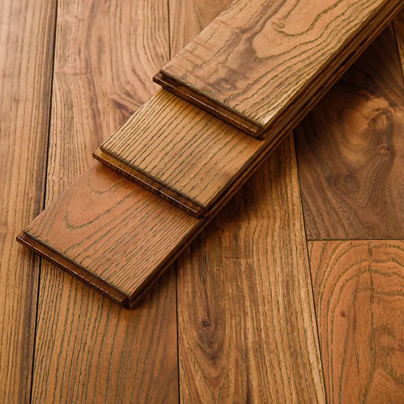 Solid Hardwood Flooring 610mm Material Locust Indoor Decoration Solid Wood Flooring