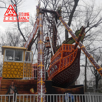 Bateau pirate à balançoire classique pour parcs, équipement d'amusement extérieur à réglage intelligent, attraction populaire pour sites touristiques