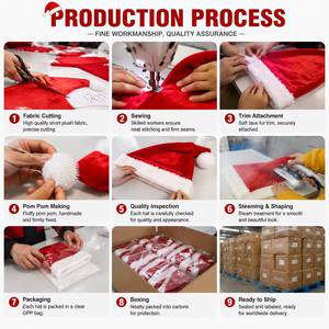 Chapeau de Noël en fourrure extra long et moelleux, très vendu, cadeau de Noël, décorations de fête - Product Image 2