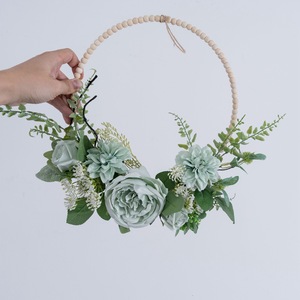 Mur de fleurs artificielles CallaFloral, tissu tissé en plastique fait main, décoration intérieure, accessoires de mariage - Product Image 2