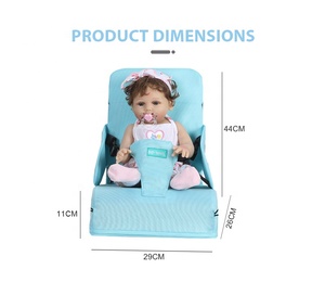Asiento elevador <span class=keywords><strong>de</strong></span> alimentación para niños para sillas <span class=keywords><strong>de</strong></span> comedor Asiento elevador para niños pequeños para mesa <span class=keywords><strong>de</strong></span> comedor con correas - Product Image 3