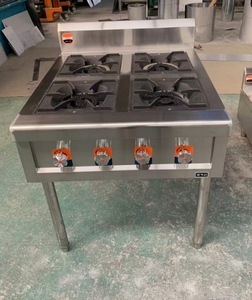 Venta directa de fábrica, estufa de Gas Natural LPG de 4 quemadores comercial de alta calidad, cocina de Hotel, cocina de uso en restaurante - Product Image 6