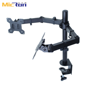 Micron màn hình đứng cánh tay núi kép màn hình cánh tay núi máy tính màn hình Bracket hỗ trợ bàn núi đứng - Product Image 4