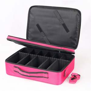 Sac de maquillage imperméable personnalisé en usine, sac de beauté portable, étui de maquillage professionnel, organiseur de voyage, sacs de cosmétiques - Product Image 4