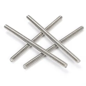 Thép không gỉ ren thanh SS 304 316 M6 M8 M10 đơn và đôi chủ đề kết thúc Bolt Stud 5/16 tất cả các ren thanh mạ kẽm