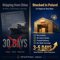Almacén europeo A3 UV DTF impresora plana transferencia pegatinas plana UV LED impresora laminadora máquina paquete impresora