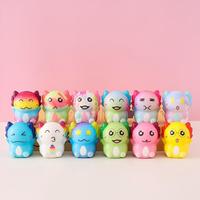 Lot de jouets Squishy Kawaii en vrac, animaux, beignets, pattes de chat, jouets à presser en forme de nourriture, pour distributeurs automatiques, remplisseurs de sacs de fête, cadeaux sensoriels