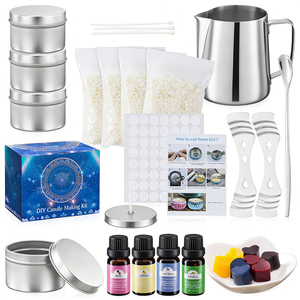 Frasco vacío para velas con tapa blanca, empaque de lujo para programas de evaluación de muestras de cera de aromaterapia - Product Image 1