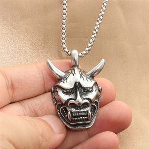 Collar de Acero Inoxidable con Colgante de Máscara de Toro, Colgantes Temáticos para Hombre, Regalo - Product Image 3