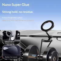 Support de téléphone portable universel pour voiture, en alliage, magnétique puissant, pliable, étanche, flexible, stable, rotation à 360°, pour tableau de bord et bureau