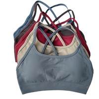 حمالة صدر رياضية للنساء من Dfy N-e ، حمالة صدر رياضية غير ملحومة ، قميص قصير للياقة البدنية ، حمالة صدر لليوجا مع حمالة صدر قابلة للتنفس وبأربعة طرق ، قابلة للتمدد عبر الحدود