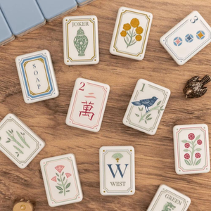 Han Tai 2026 Nuevo Juego de Fichas Hampton Azules de 3 Capas de la Fábrica Mahjong, Fichas de Mahjong Americanas Personalizadas para Entretenimiento, 1.4*1*0.6 pulgadas - Product Image 1