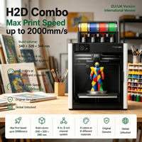 Imprimante 3D CoreXY avancée Bamboo H2D Combo Version Globale Sans Verrouillage Régional pour la Fabrication Industrielle et le Prototypage