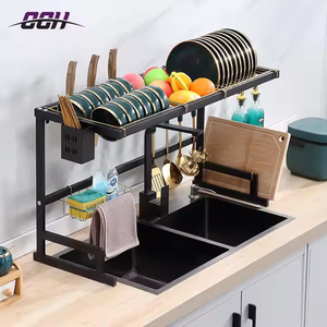 CCH 2 livelli scolapiatti Organizer da cucina piatto di asciugatura scolapiatti da banco ripiano stendino da cucina stendino sopra il lavandino - Product Image 3