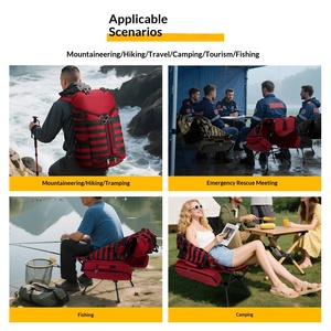 <span class=keywords><strong>Zaino</strong></span> da Montagna per Commercio Estero 58L Impermeabile Grande Capacità con Spallacci Curvi in Tessuto Oxford <span class=keywords><strong>Idrorepellente</strong></span> - Product Image 4