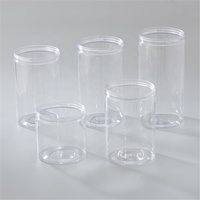 Boîte de conserve transparente de 300 ml avec couvercle en plastique pour thon