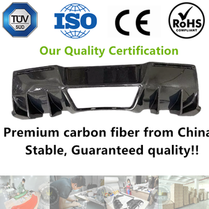 Rcf cho 2014-2019 <span class=keywords><strong>Chevrolet</strong></span> Corvette C7 Stingray rza phong cách sợi carbon phía sau Bumper khuếch tán môi - Product Image 2