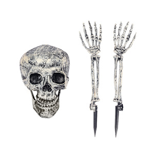 Decorazione per Halloween: Set di Mani di Teschio in Plastica, Artigli di Scheletro Simulati per Casa Stregata e Uso Esterno - Product Image 5