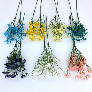 Fleurs artificielles en latex à toucher réel de 62 cm de long, type Gypsophile, pour décoration de mariage et de maison, fleurs artificielles en mousse souple - Product Image 4