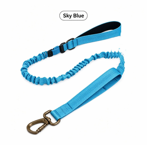 Heavy Duty Two Handle Training <b>Dog</b> <b>Leash</b> for Medium Large <b>Dogs</b> with Car Seat Buckle Tactical Collar Set - Product Image 1