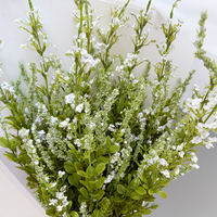 Plantes artificielles vertes de Salvia, plantes décoratives de style européen, imperméables, décoration d'intérieur, fausse composition florale