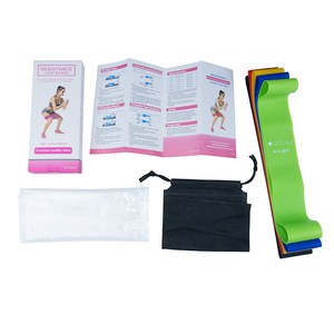 Di alta Qualità tpe attrezzature da palestra logo personalizzato per il fitness bungee elastico hip resistenza de bande - Product Image 4