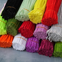 Kit de loisirs créatifs transfrontalier pour bouquets DIY, avec tiges en chenille colorées, fleurs artisanales style macaron, jouet en forme de fleur, barre torsadée de 30 cm