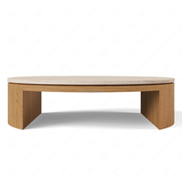 Table basse ronde design FERLY, fauteuil lounge et ensemble de canapés modulaires 5 pièces