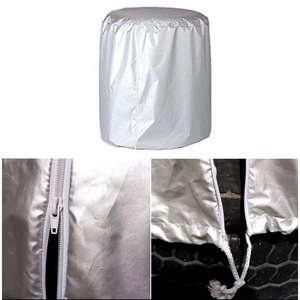 Housse de protection pour pneus de voiture et de camping-car de style sport en tissu Oxford, housse de protection pour pneu de secours - Product Image 4