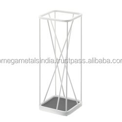 Porte-parapluie en métal de luxe moderne, nouveau design blanc antique pour une utilisation en intérieur, fabriqué en fer durable - Product Image 3