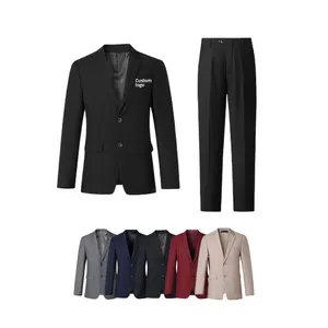 Custom European Size Business Suit Men And Women 2 Pieces Office Formal Blazer Suit For Corporate