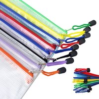 Gelory Chine Vente Pochette en maille personnalisée multicolore avec fermeture éclair Sac pour documents Dossiers étanches avec fermeture éclair