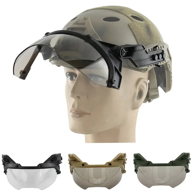 Gafas de seguridad de alta calidad Protección ocular Gafas de protección de trabajo Gafas de alta dureza con casco antidisturbios