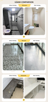 Revêtements à base d'eau de peinture à changement de couleur de carrelage à forte adhérence antidérapante et imperméable pour la rénovation de céramique Carreaux de sol et de mur
