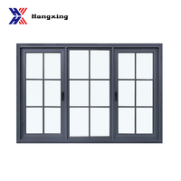 Ventana Abatible Lateral de Aluminio Moderna y Duradera, Impermeable, Insonorizada, Resistente a Huracanes, Tamaño Personalizado para Baño y Casa