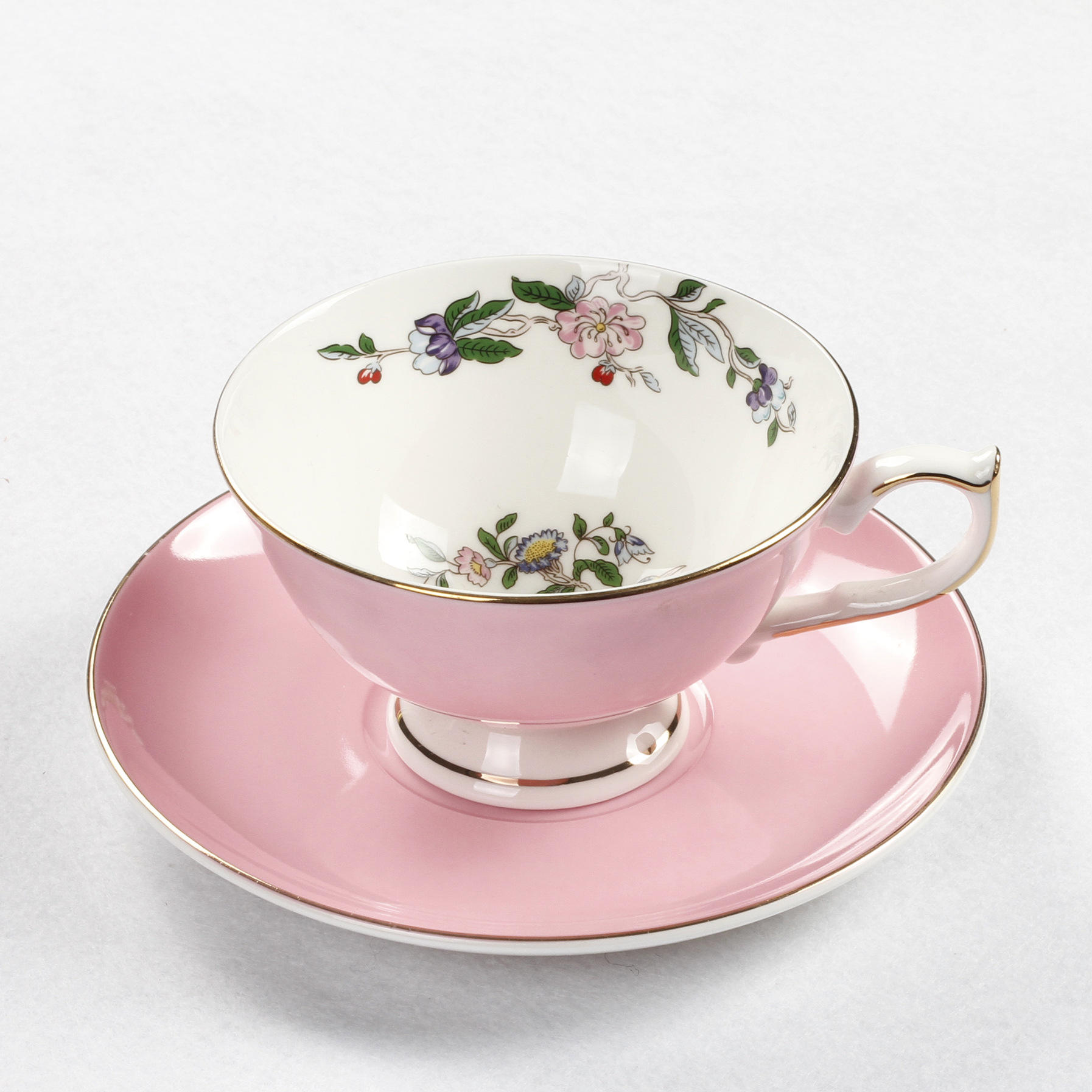 Pink Cup and Saucer
