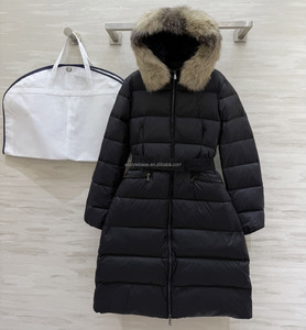 Long Women Down Jacket Winter Warm Hooded Puffer Coat Thick <b>Quilted</b> Parka Outdoor Cold Weather Jacket - Product Image 2