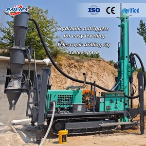 מכונת קידוח בארות מים פנאומטית הידראולית זחלית עם הרמה בגז, סירקולציה הפוכה של אוויר ומערכת בקרה מרחוק - Product Image 3